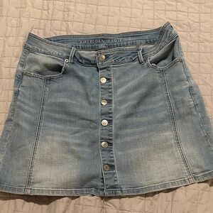 American Eagle Outfitters Light Blue Denim Mini Skirt